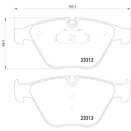 Pagid Brakes Disc Brake Pad, 355015391 355015391
